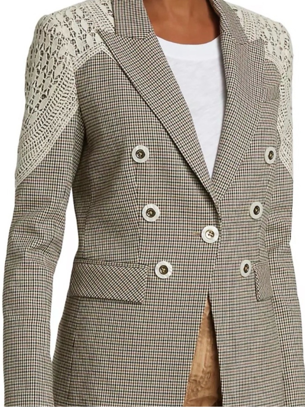 Veronica Beard Faithon Checked Blazer NWOT
